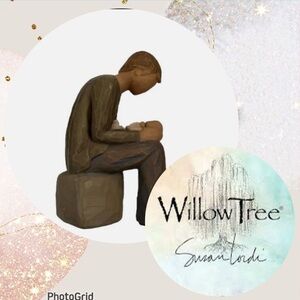 Willow Tree New Dad 6" Handpainted Figure Father & Child Baby Resin Family 2004